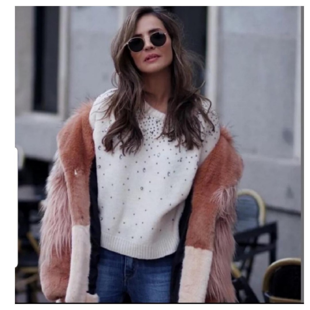 Zara beaded sweater (9598)
